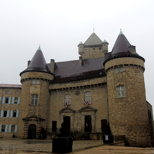 "The castle of Aubenas" by Amit Mendelsohn - £50.00 "The castle of Aubenas" stock image