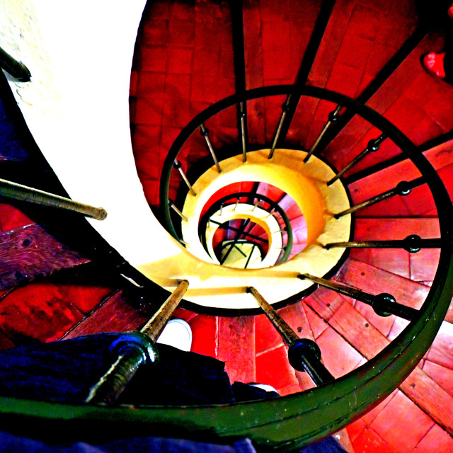 "Tight spiral stairs" by Amit Mendelsohn - £50.00 "Tight spiral stairs" stock image