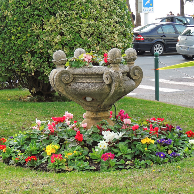 "A square in Cannes" stock image