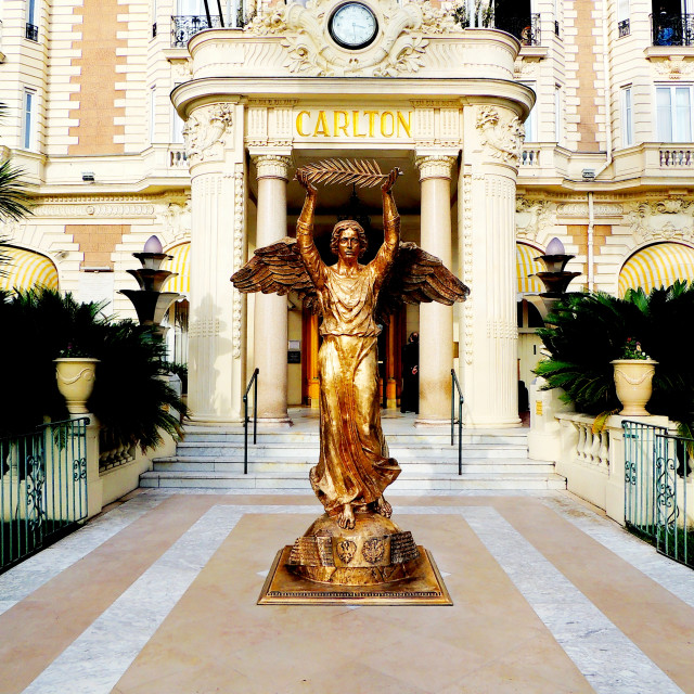 "The symbol of the festival Cannes" stock image