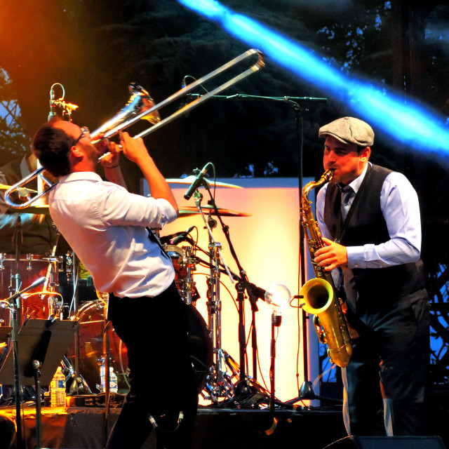 "Electro Deluxe - Jazz band" by Amit Mendelsohn - $50.38 "Electro Deluxe - Jazz band" stock image