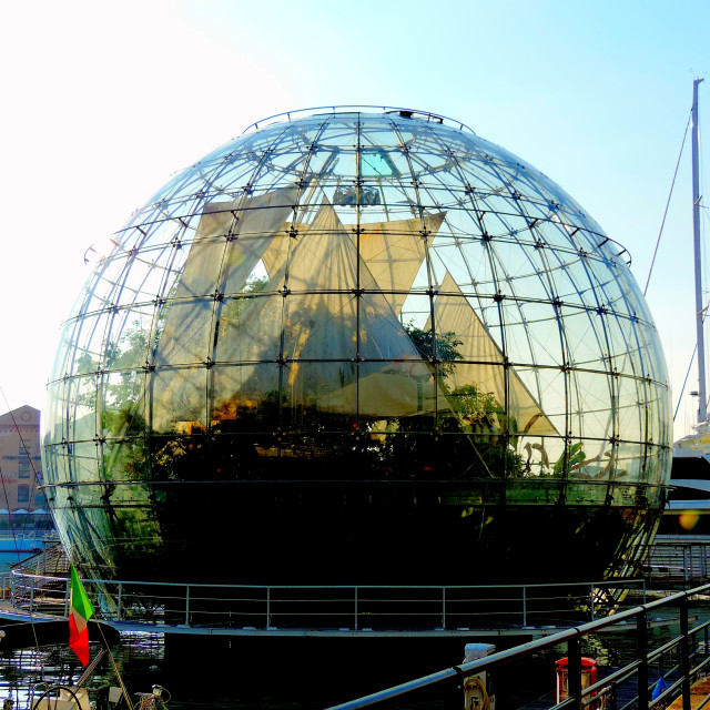 "Biosphere in Genova" stock image