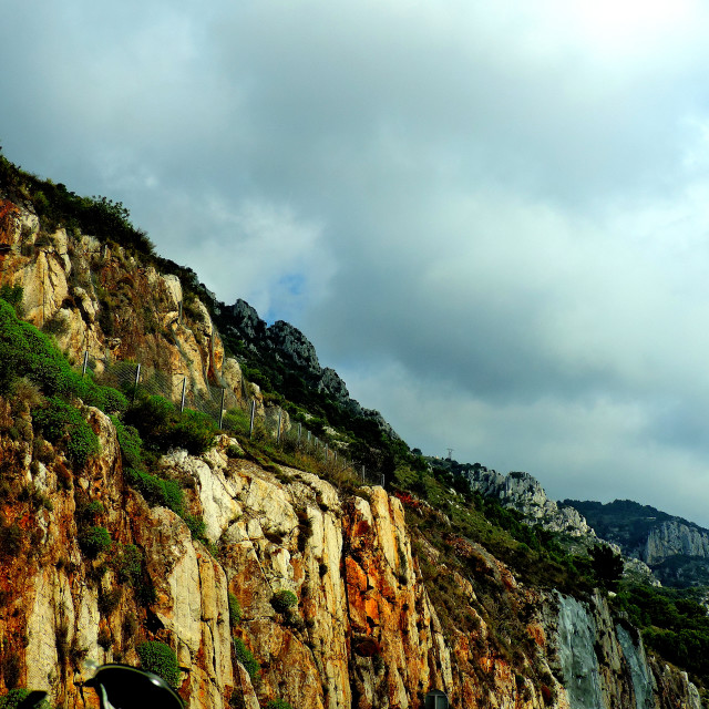 "The cliffs of Provence" stock image