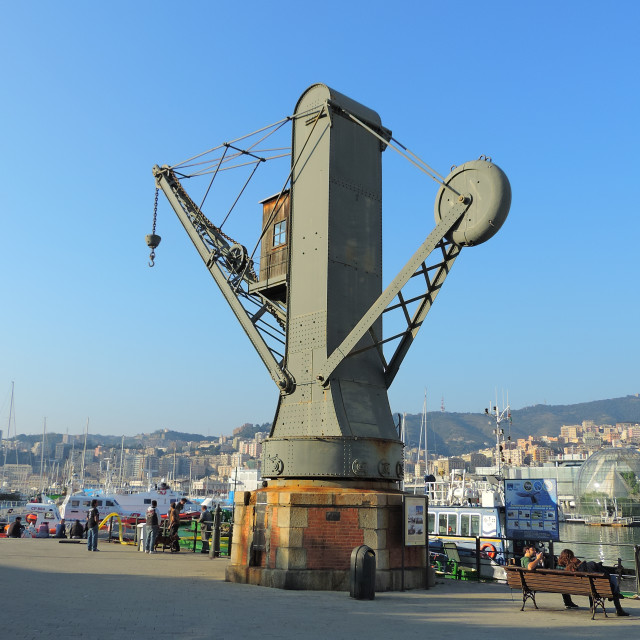 "An old crane" by Amit Mendelsohn - £50.00 "An old crane" stock image
