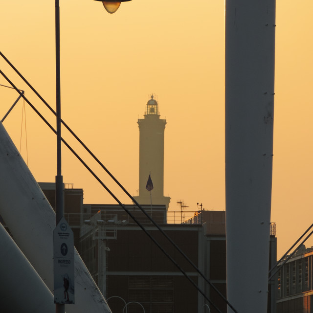 "Different lights in Genova" stock image