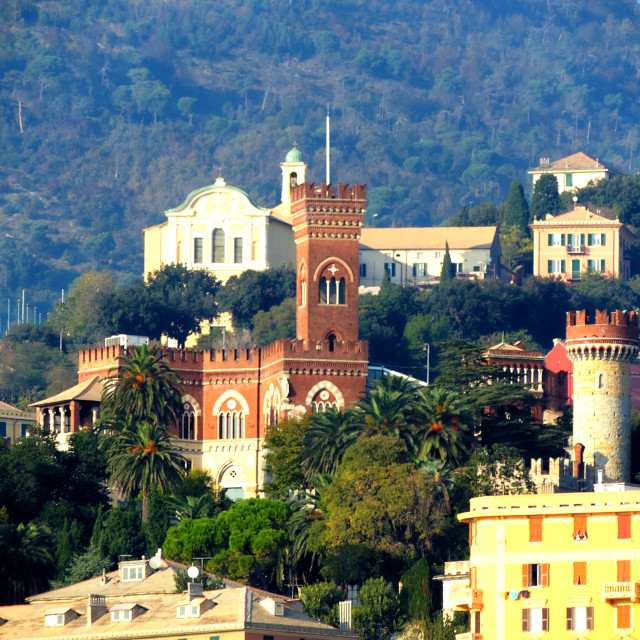 "Genova, view to the hills" stock image