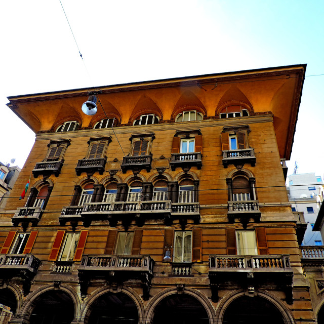 "A building in Genova" stock image