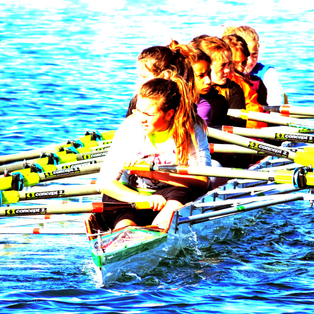 "Rowing team" stock image