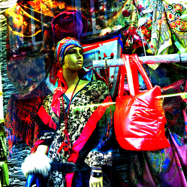 "Colours in the vitrine" by Amit Mendelsohn - £50.00 "Colours in the vitrine" stock image