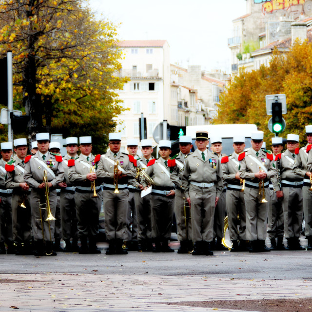 "A military band" stock image