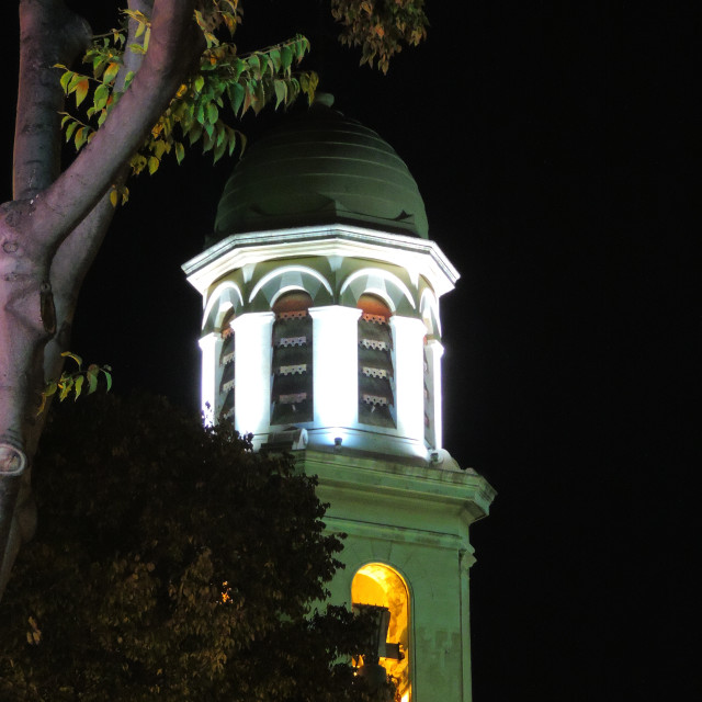 "The tower of a church" stock image