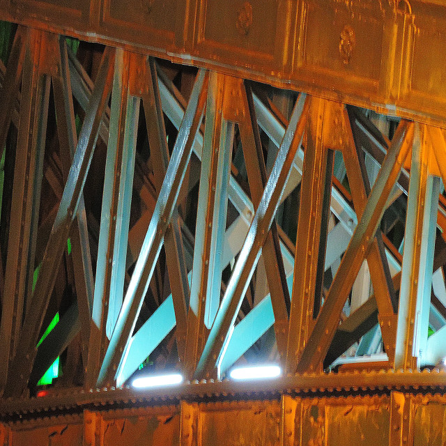 "The bridge structure" by Amit Mendelsohn - £50.00 "The bridge structure" stock image