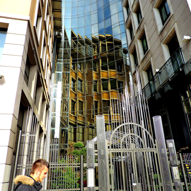 "Broken reflection" by Amit Mendelsohn - £50.00 "Broken reflection" stock image