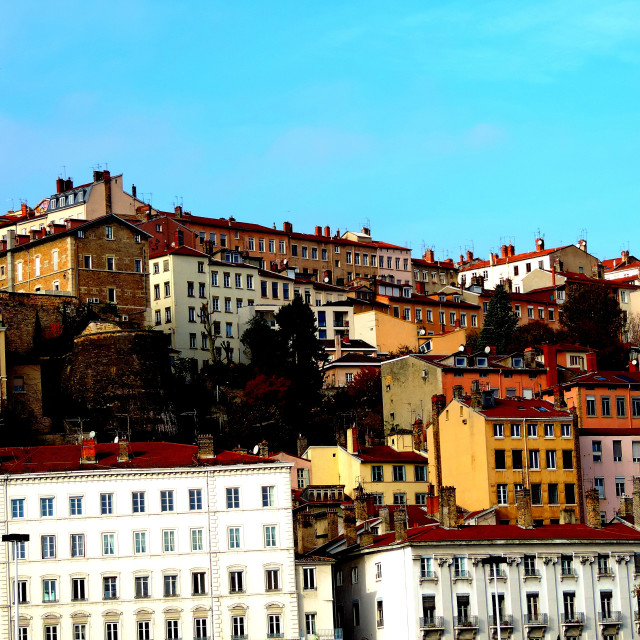 "A view on Lyon" by Amit Mendelsohn - £50.00 "A view on Lyon" stock image