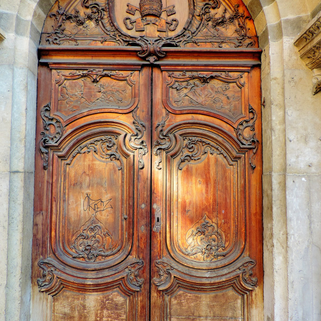 "An old door in Lyon" by Amit Mendelsohn - £50.00 "An old door in Lyon" stock image