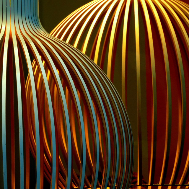 "Two lamps" stock image