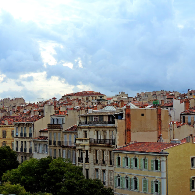 "The roofs of the city" stock image