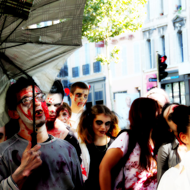 "Zombies on march" by Amit Mendelsohn - £50.00 "Zombies on march" stock image