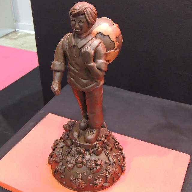 "A chocolate man" by Amit Mendelsohn - £50.00 "A chocolate man" stock image