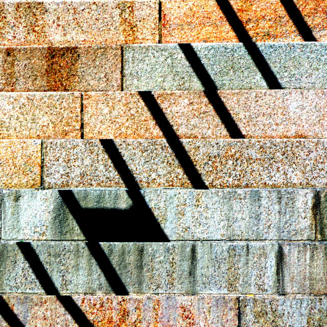 "Steps ans shadow" by Amit Mendelsohn - £50.00 "Steps ans shadow" stock image