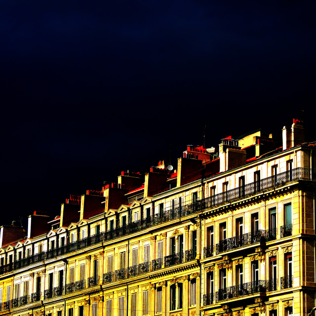 "Housmanian building" by Amit Mendelsohn - £50.00 "Housmanian building" stock image