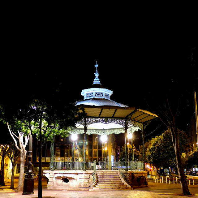 "kiosk in the center" stock image