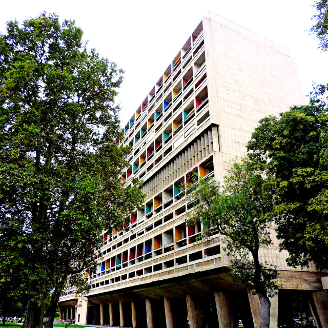 "Cité de radius - Le Corbusier" stock image