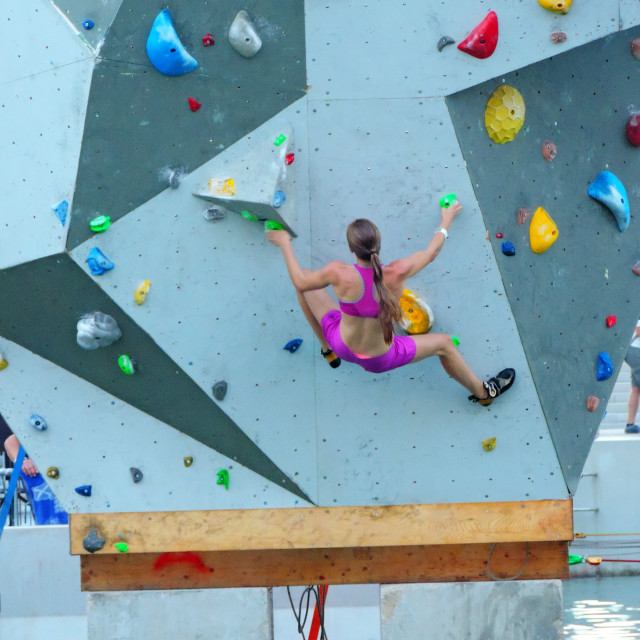 "Wall climbing" stock image