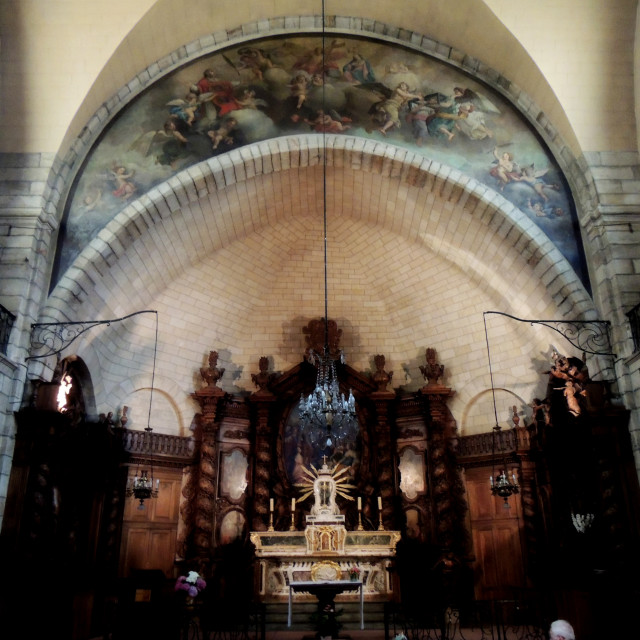 "The Church of Aubenas" by Amit Mendelsohn - £50.00 "The Church of Aubenas" stock image