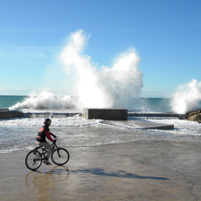 "wave breaking" by Amit Mendelsohn - £50.00 "wave breaking" stock image