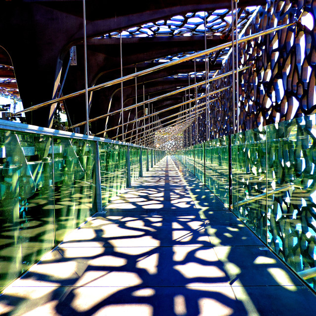 "A corridor in the MUCEM" by Amit Mendelsohn - £50.00 "A corridor in the MUCEM" stock image
