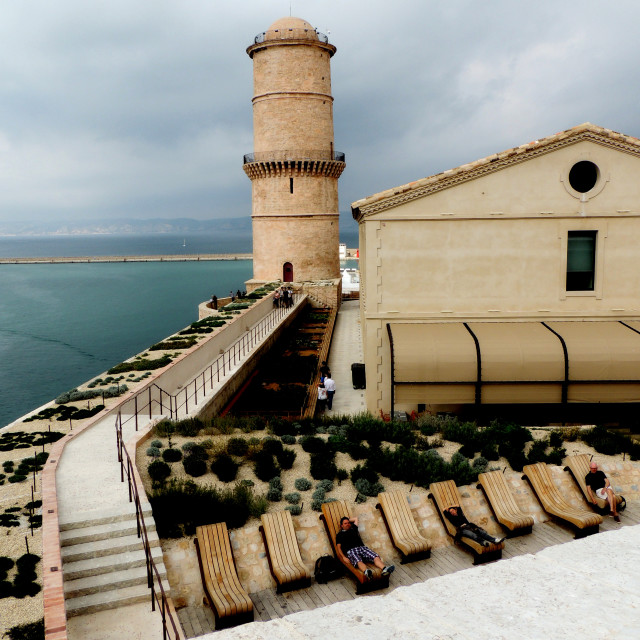 "Fort St. Jean - Mucem" by Amit Mendelsohn - £50.00 "Fort St. Jean - Mucem" stock image