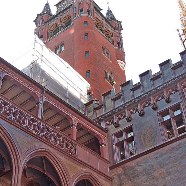 "Basel town hall" by Amit Mendelsohn - £50.00 "Basel town hall" stock image