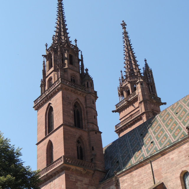 "Basel cathedral" by Amit Mendelsohn - £50.00 "Basel cathedral" stock image