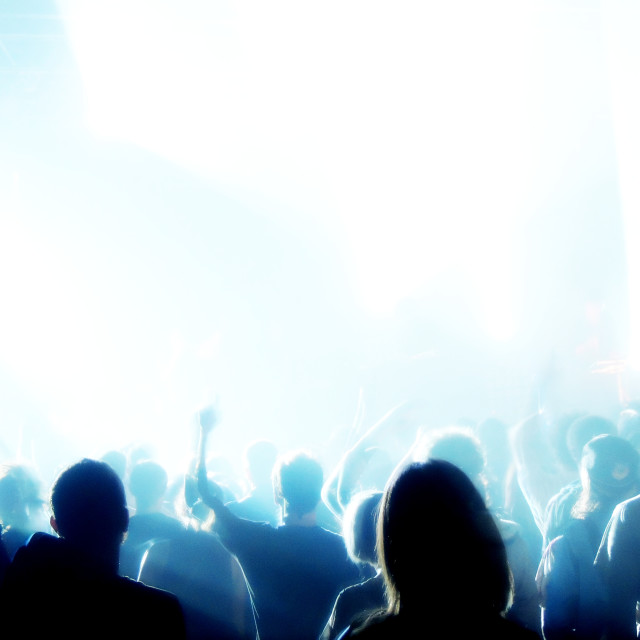 "Audience in A festival" by Amit Mendelsohn - $50.38 "Audience in A festival" stock image