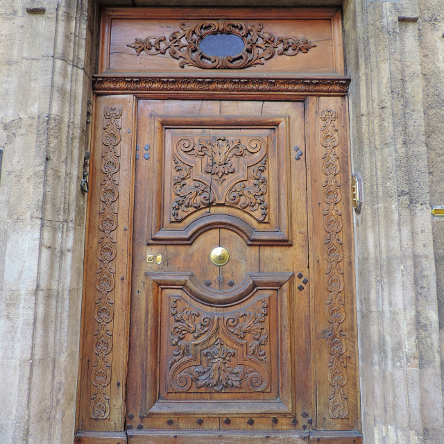 "Aix en provence - old door" by Amit Mendelsohn - £50.00 "Aix en provence - old door" stock image