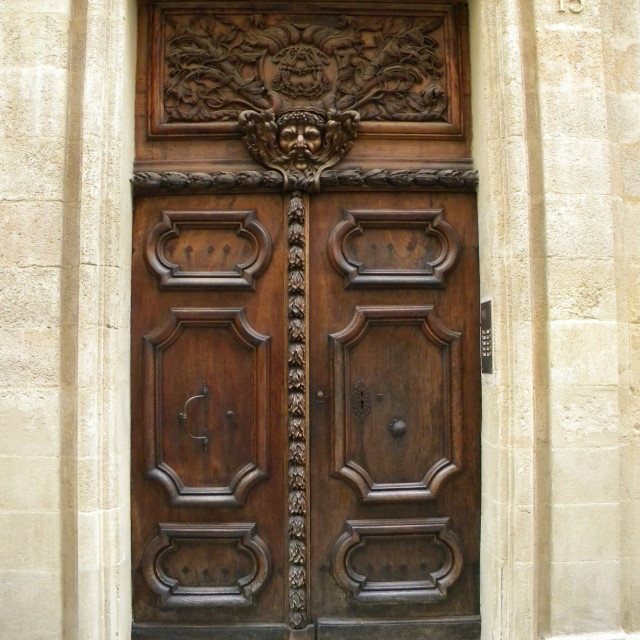 "Aix en provence - old door" by Amit Mendelsohn - £50.00 "Aix en provence - old door" stock image