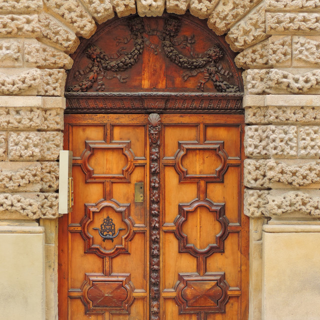 "Aix en provence - old door" by Amit Mendelsohn - £50.00 "Aix en provence - old door" stock image