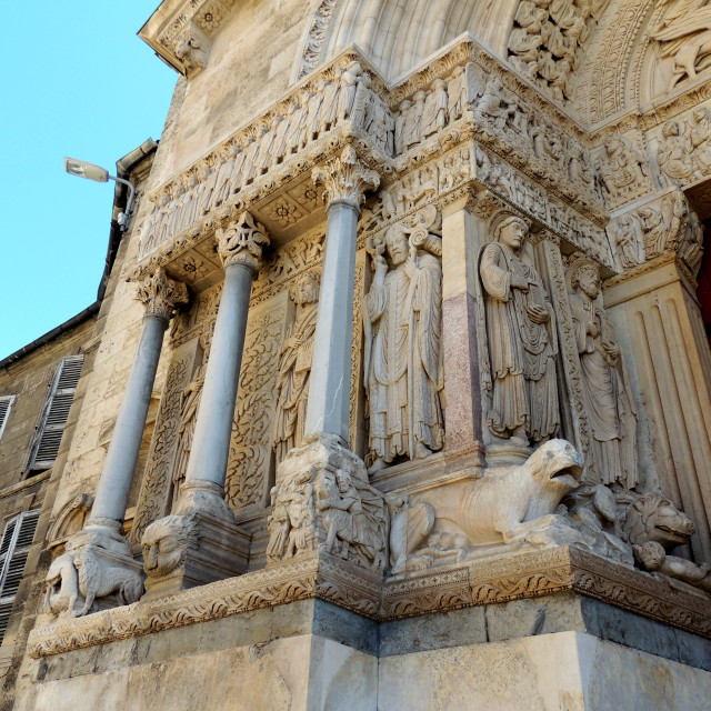 "Arles cathedral" by Amit Mendelsohn - £50.00 "Arles cathedral" stock image