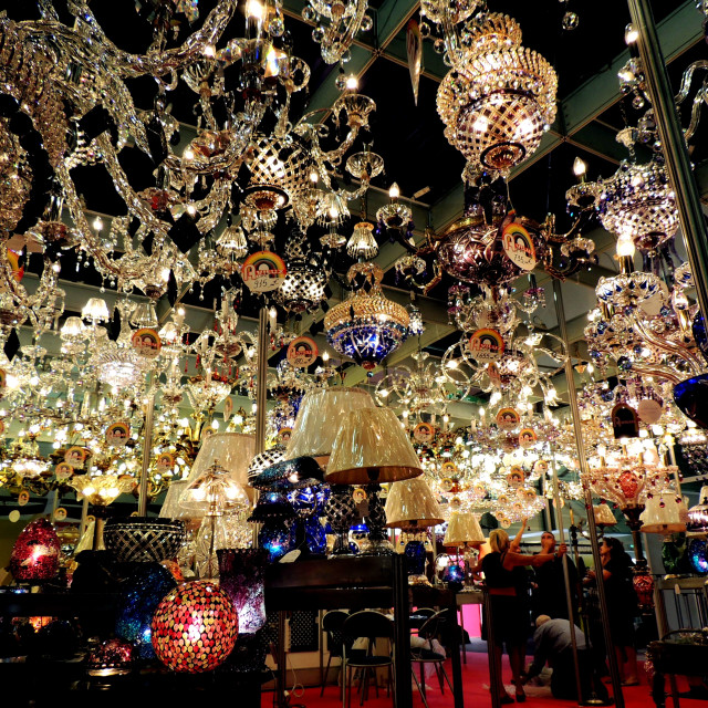 "Lamps all over" by Amit Mendelsohn - $50.38 "Lamps all over" stock image