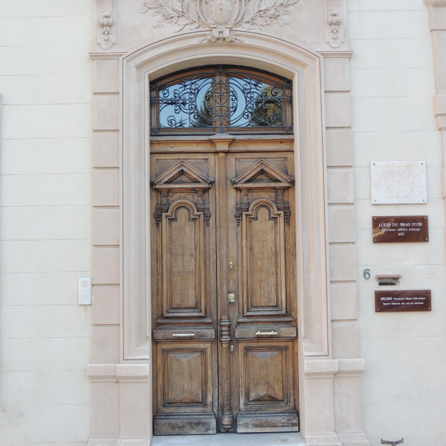"An old door in Aix" by Amit Mendelsohn - £50.00 "An old door in Aix" stock image
