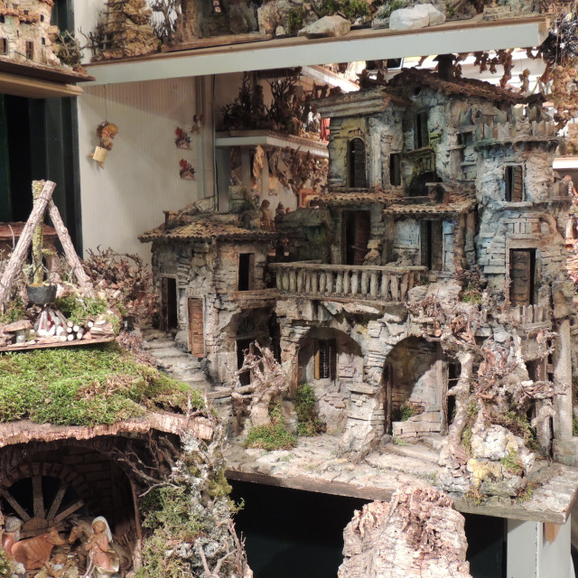 "Miniatures in the Christmas market in rome" by Amit Mendelsohn - £50.00 "Miniatures in the Christmas market in rome" stock image