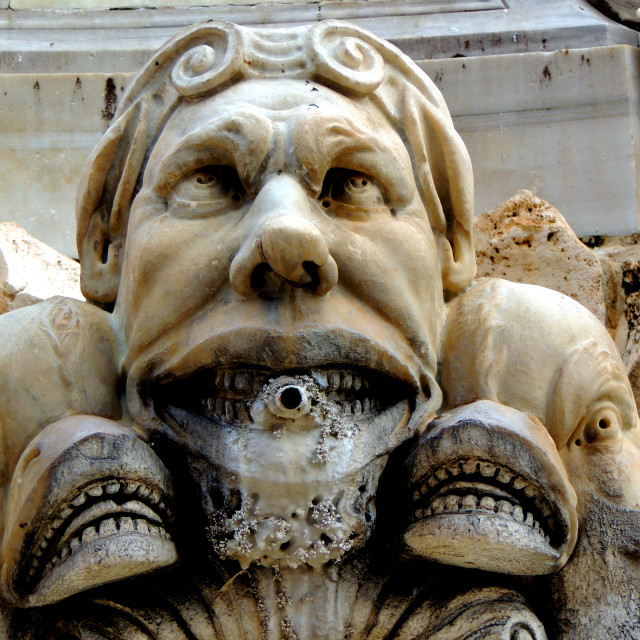 "One of the sprinkler in Piazza Navona" by Amit Mendelsohn - £50.00 "One of the sprinkler in Piazza Navona" stock image