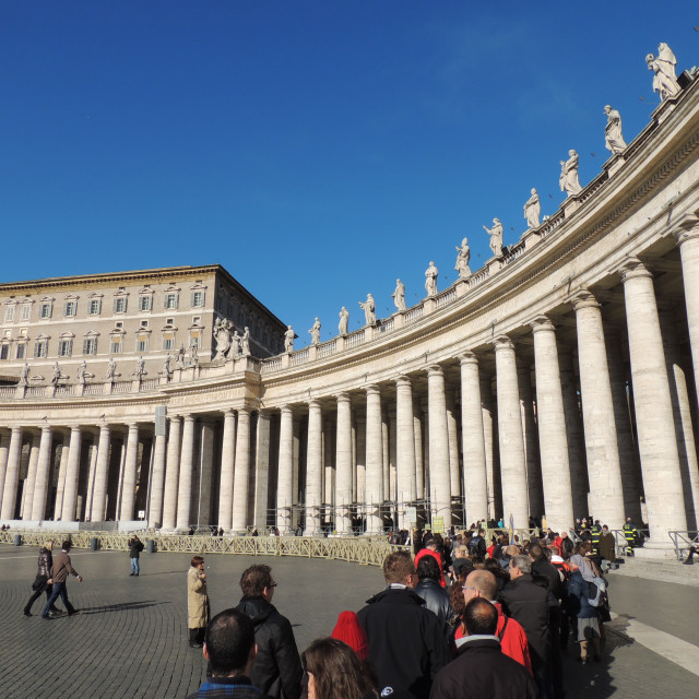 "St. Paul and the Vatican square" by Amit Mendelsohn - £50.00 "St. Paul and the Vatican square" stock image