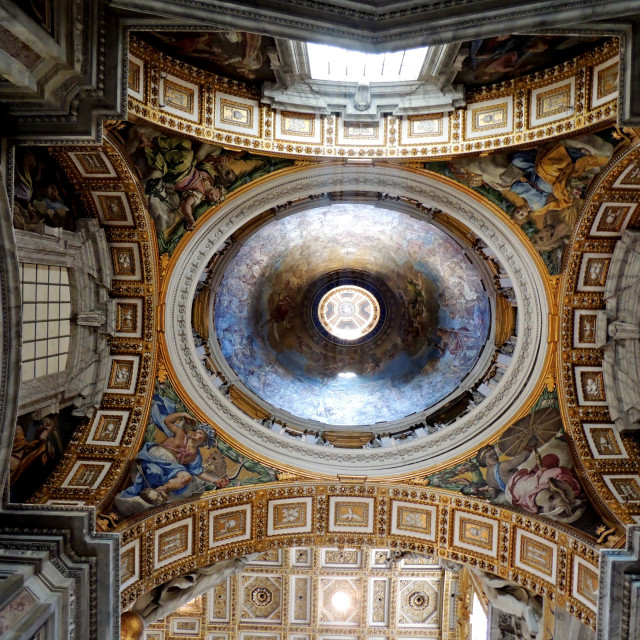 "St. Paul Vatican - the dome" by Amit Mendelsohn - £50.00 "St. Paul Vatican - the dome" stock image