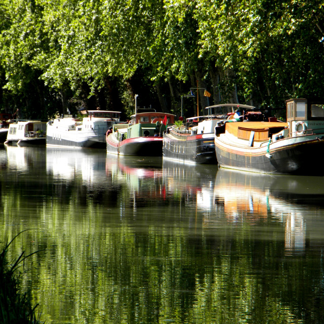 "Canal de Midi" by Amit Mendelsohn - £50.00 "Canal de Midi" stock image
