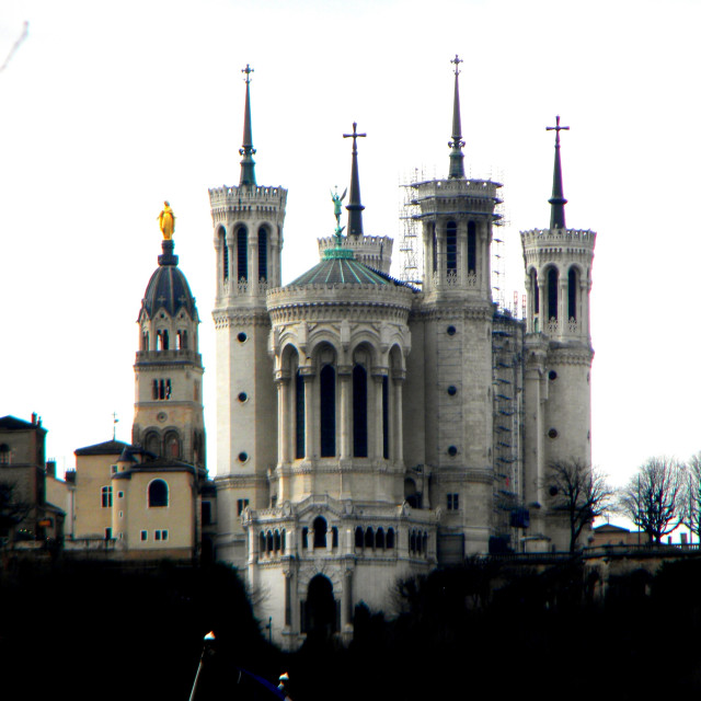 "Lyon's cathedral" stock image