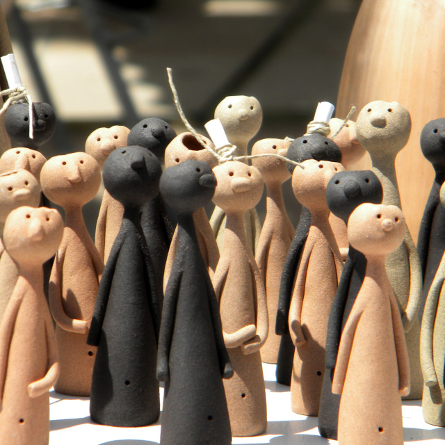 "Ceramic people" stock image