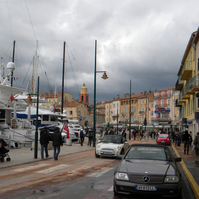 "The port of st. Tropez" by Amit Mendelsohn - £50.00 "The port of st. Tropez" stock image