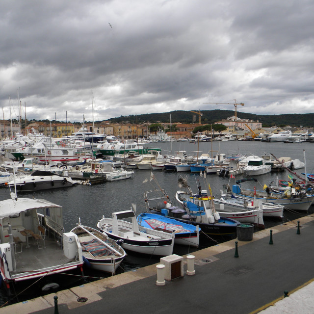"The port of st. Tropez" by Amit Mendelsohn - £50.00 "The port of st. Tropez" stock image